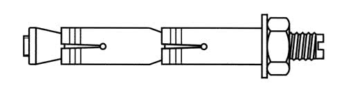 анкерный болт с гайкой