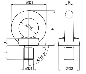 Рым болты DIN 580