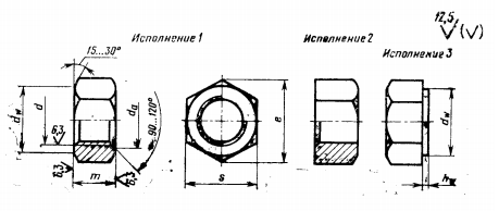 Гайки шестигранные ГОСТ 5915-70