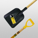 Лопата совковая песочная (тип2) с деревянным черенком и ручкой (рельсовая сталь)