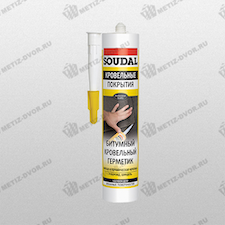 Герметик битумный для крыш черный 300 мл Soudal