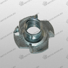 Гайка мебельная врезная M4 DIN 1624