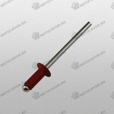 Заклёпка 3,2x8, алюминий/сталь,  (RAL 3011) красно-коричневвый